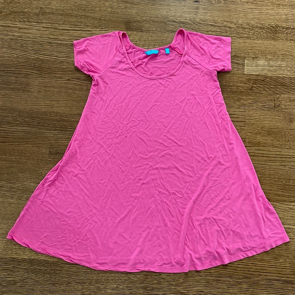Tori Richard Pink T-Shirt Dress